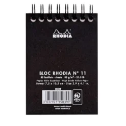 Rhodia Classic Wirebound Notepad (A7, Dot Grid)