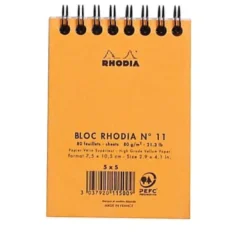 Rhodia Classic Wirebound Notepad (A7, Graph)