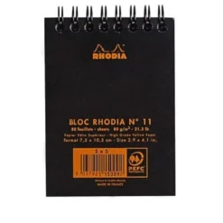 Rhodia Classic Wirebound Notepad (A7, Graph)