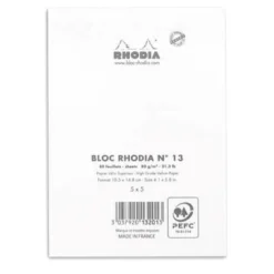 Rhodia No. 13 Head Stapled Pad (A6, Grid)