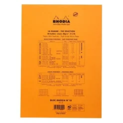 Rhodia No. 18 Head Stapled Pad (A4, Grid)