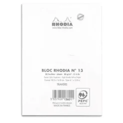 Rhodia No. 13 Head Stapled Pad (A6, Lined)