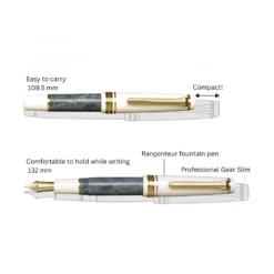 Sailor Professional Gear Slim Rencontre Fountain Pen – 14k Gold Nib, Medium Fine