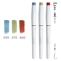 Sailor Watercolour Dual Tip Ink Pens — set of 3