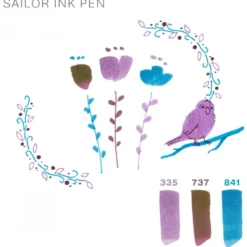 Sailor Watercolour Dual Tip Ink Pens — set of 3