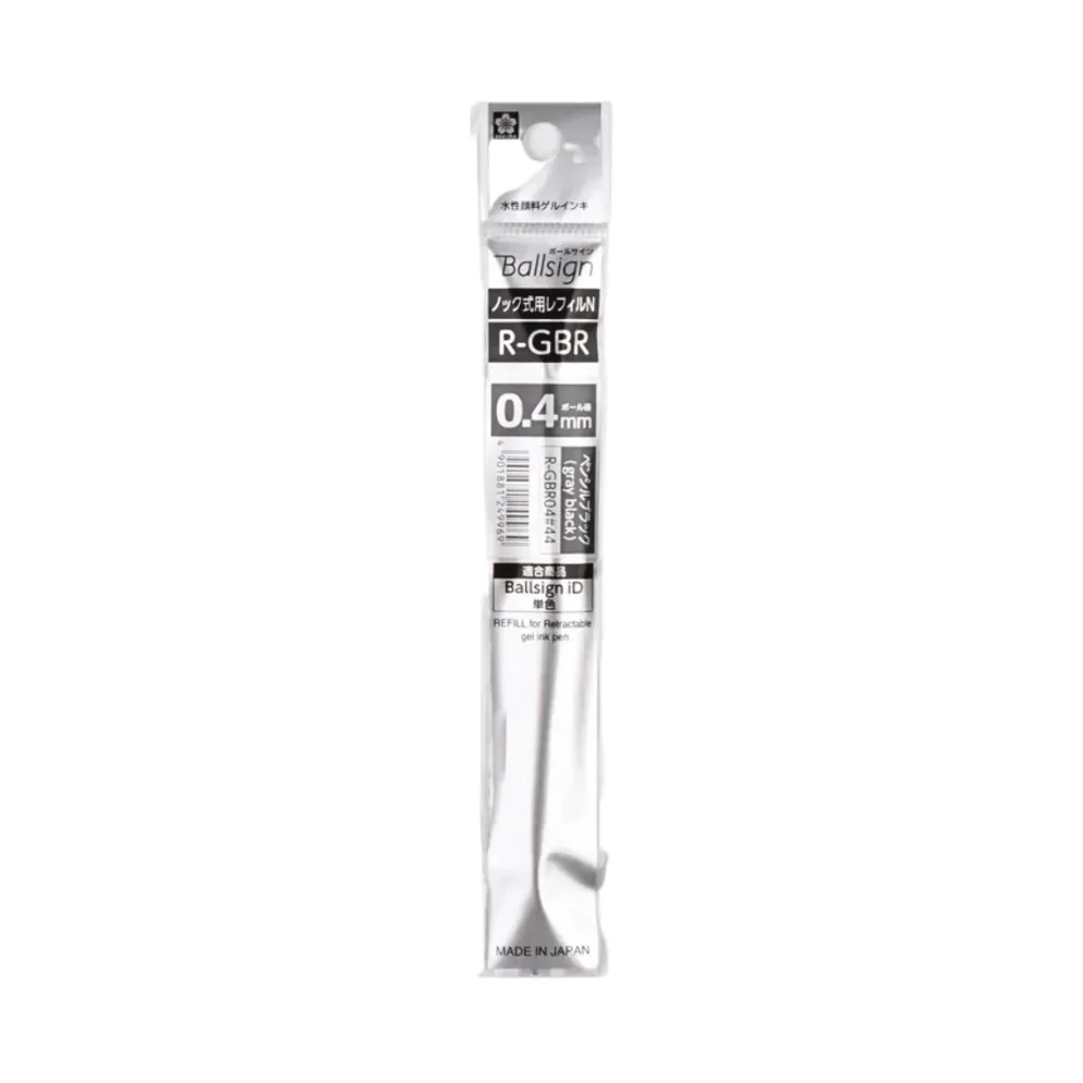 Sakura Ballsign iD Ballpoint Pen Refill – Gel Ink Black Tones