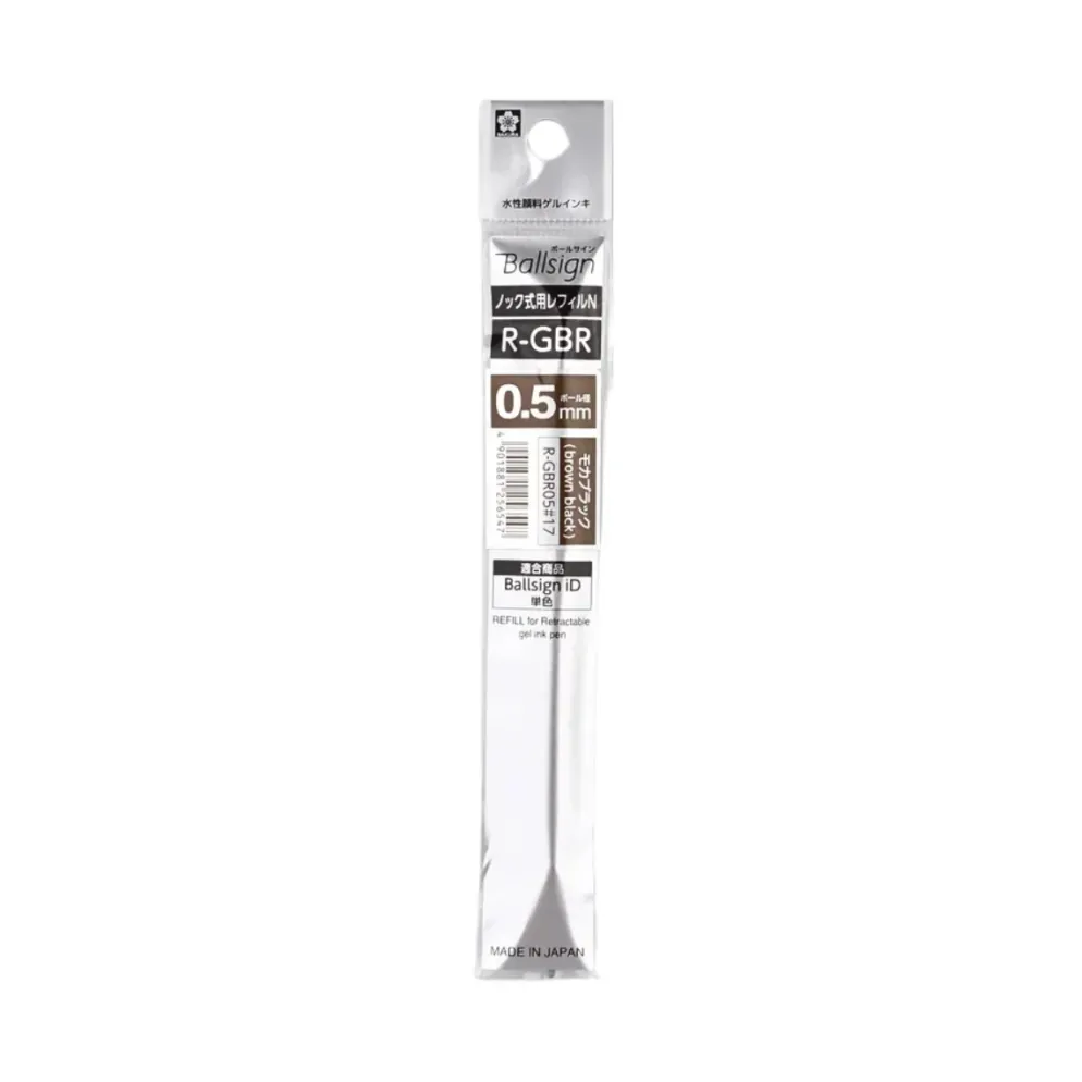 Sakura Ballsign iD Ballpoint Pen Refill – Gel Ink Black Tones