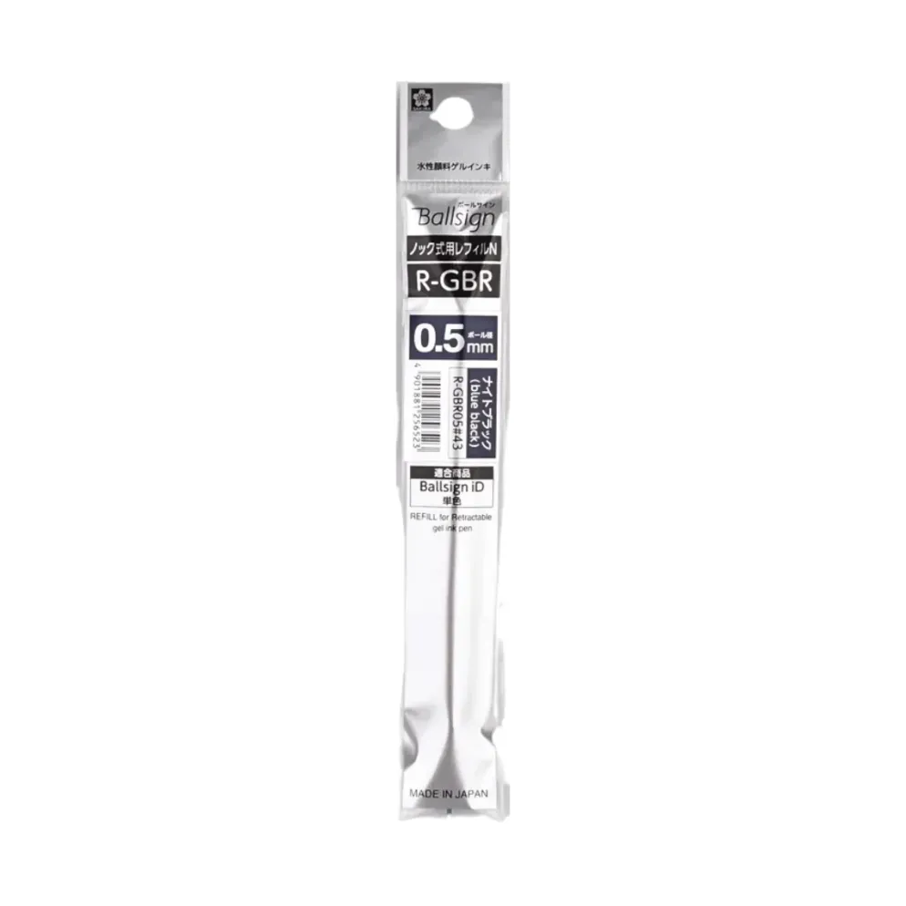 Sakura Ballsign iD Ballpoint Pen Refill – Gel Ink Black Tones