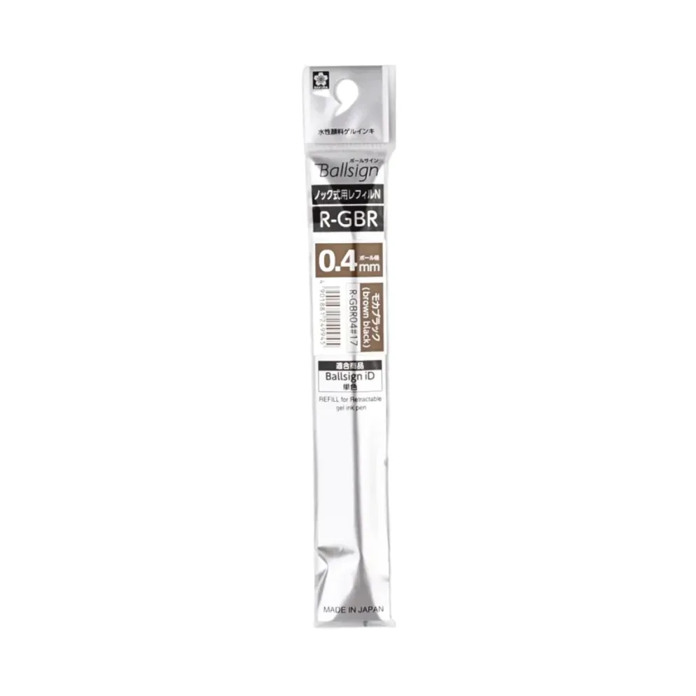 Sakura Ballsign iD Ballpoint Pen Refill – Gel Ink Black Tones