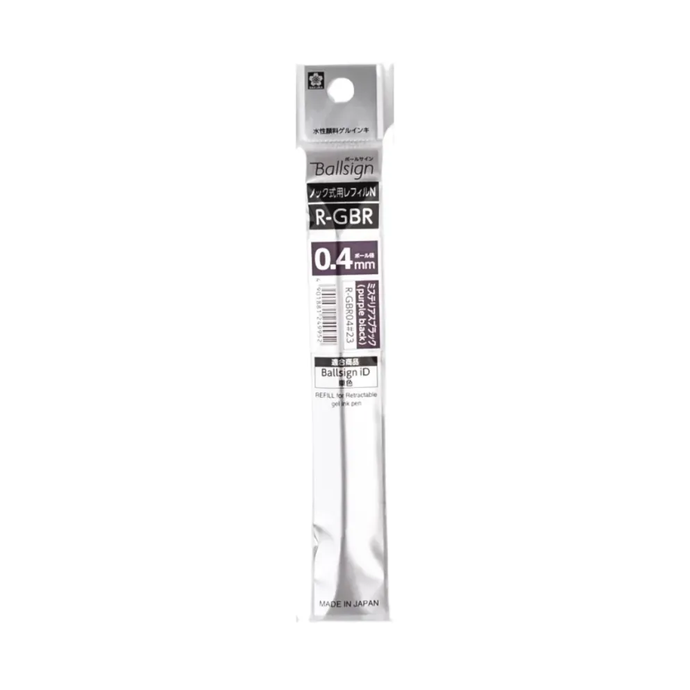 Sakura Ballsign iD Ballpoint Pen Refill – Gel Ink Black Tones