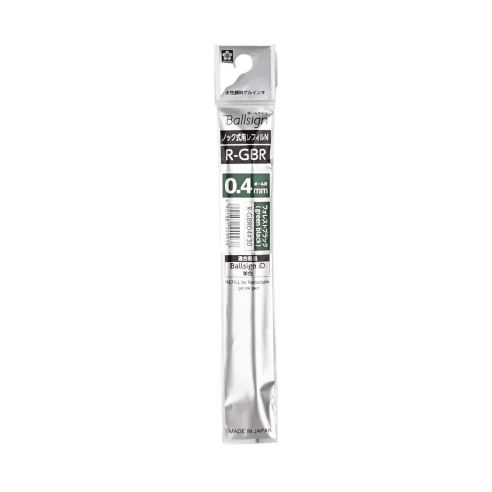 Sakura Ballsign iD Ballpoint Pen Refill – Gel Ink Black Tones