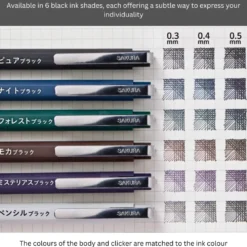 Sakura Ballsign iD Gel Ink Ballpoint Pen – Black Tone Series