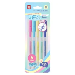 Sakura Craypas Sign Sugar Knock Ballpoint Pen Set – 5 Colours