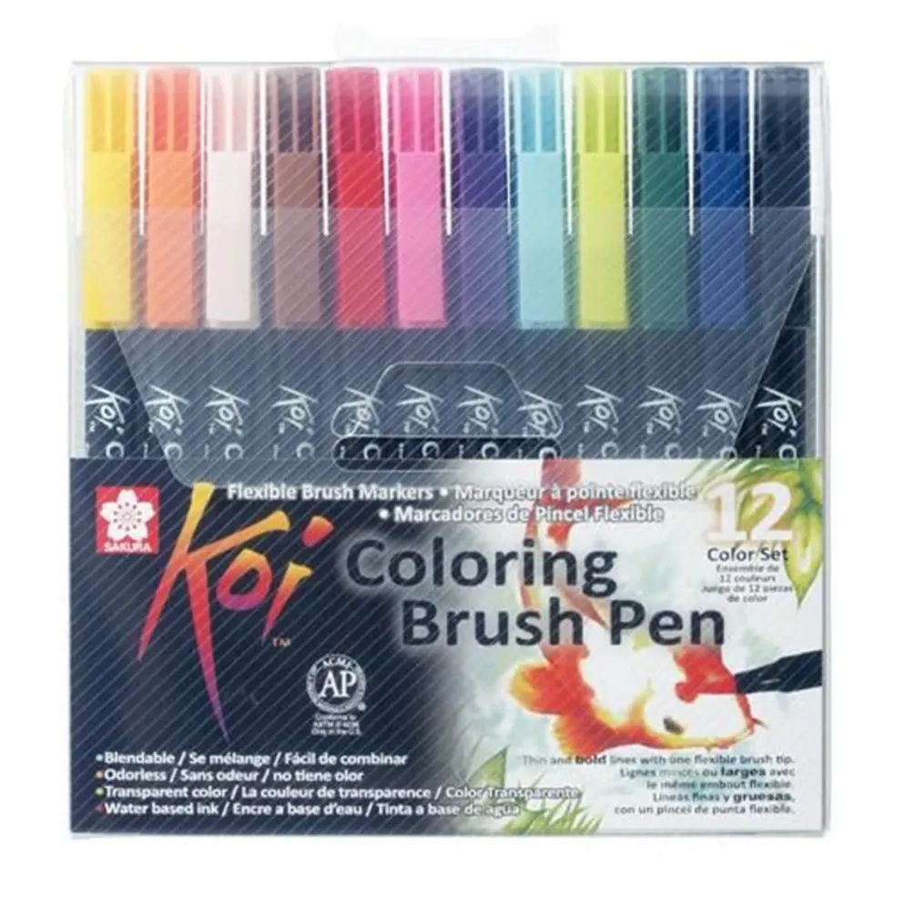 SAKURA Koi Colouring Brush Pen Set 12