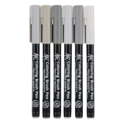 Sakura Koi Colouring Brush Pen, Urban colours - Set of 6