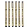 Sakura Pigma Micron Wallet 6 Fineliners, Black