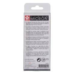 Sakura Pigma Micron Wallet 6 Fineliners, Black