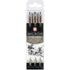 Sakura Pigma Micron Wallet Design, 3 Fine Liners-Black