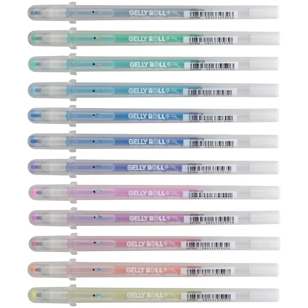 Sakura Stardust Set of 12 Gel Pens