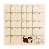 Sanby Irodori Cat Monthly Calendar Stamp
