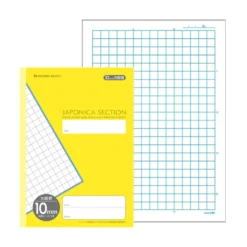 Showa Note Japonica Notebook – B5 Grid Paper (includes subject stickers)