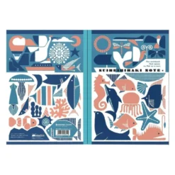 Showa Note Suiheibiraki Notebook B5 Lined [Sky and Sea]