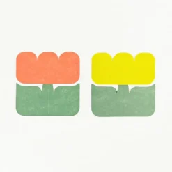 Sikigu Fold-Up Card Set – Tulip Message Cards (Pack of 5)