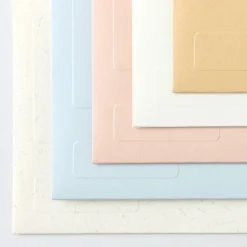 Sikigu Emboss Envelope Set – Textured Letter & Envelope Pack (3 Sheets)