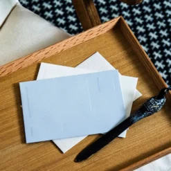 Sikigu Emboss Envelope Set – Textured Letter & Envelope Pack (3 Sheets)