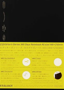 Stalogy 365 Days Notebook (A5) - Grid Paper