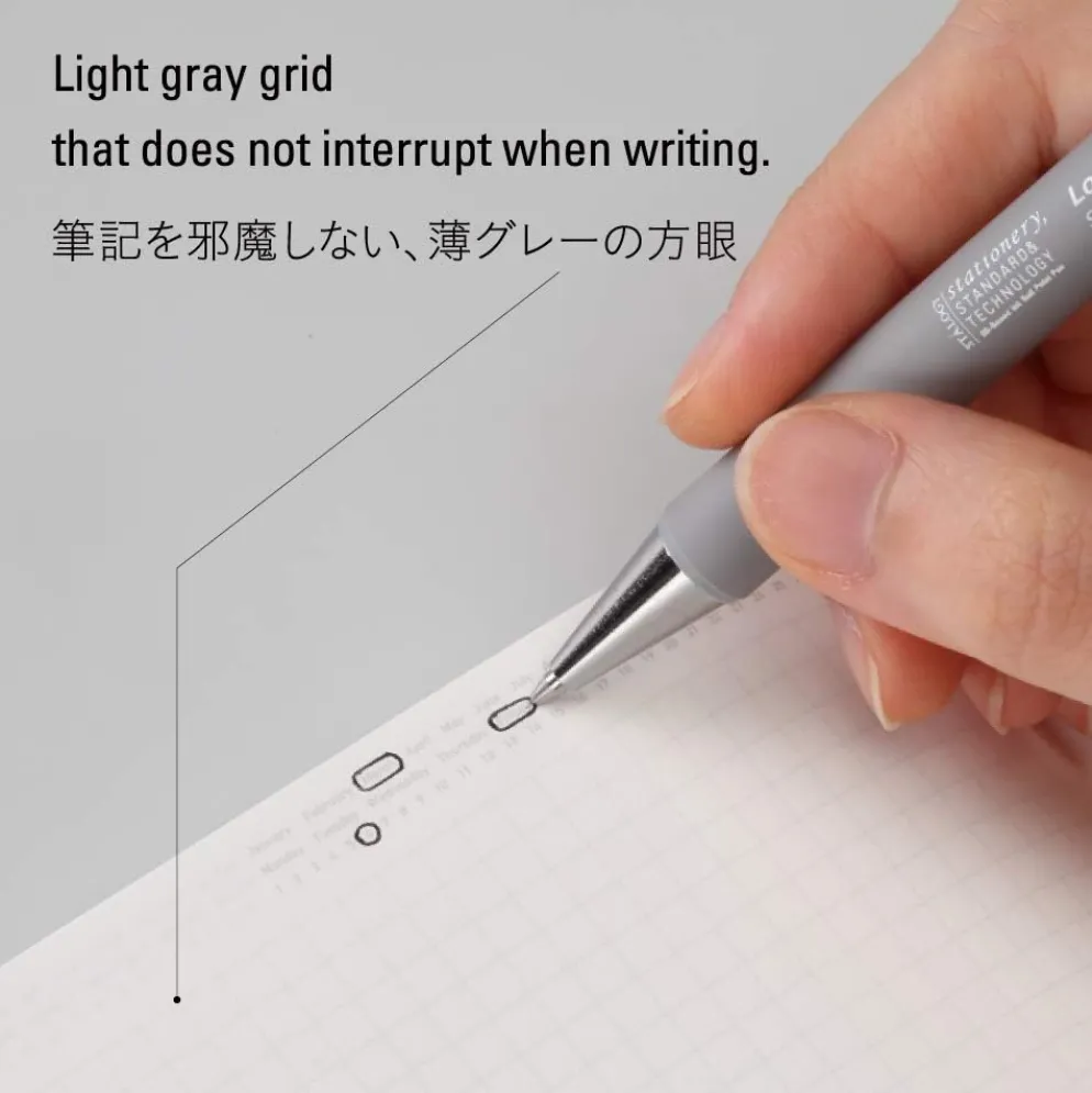 Stalogy 365 Days Notebook (A5) - Grid Paper