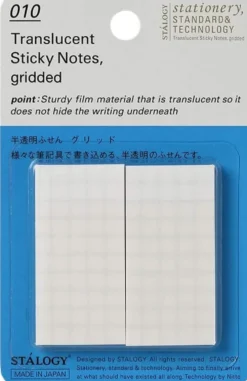 Stalogy Translucent Sticky Notes - 2 Pads