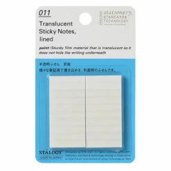 Stalogy Translucent Sticky Notes - 2 Pads