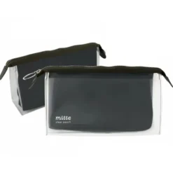 Sun-Star Clear Pouch Mitte Gusset - Light Black