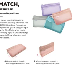 Sun-Star MATCH Expandable Mesh Pencil Case