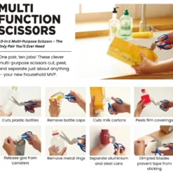 Sun-Star Multi-Purpose Scissors (10-in-1 Tool)