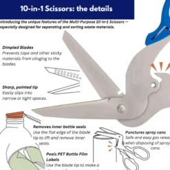 Sun-Star Multi-Purpose Scissors (10-in-1 Tool)