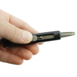 Sun-Star Stickyle Scissor Lefthand Slarino – Black Retractable Compact Scissors