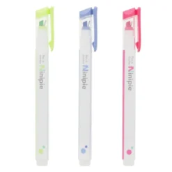 Sun-Star Ninipie 3 Colour Pack – Pastel Highlighter & Fineliner Pen Set