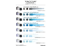 Taccia Fountain Pen Ink Bottle Jeans Denim Colours 40ml