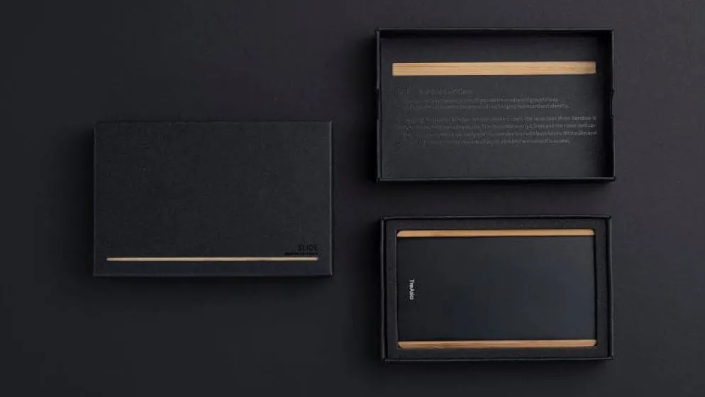TA+d SLIDE Bamboo Card Case