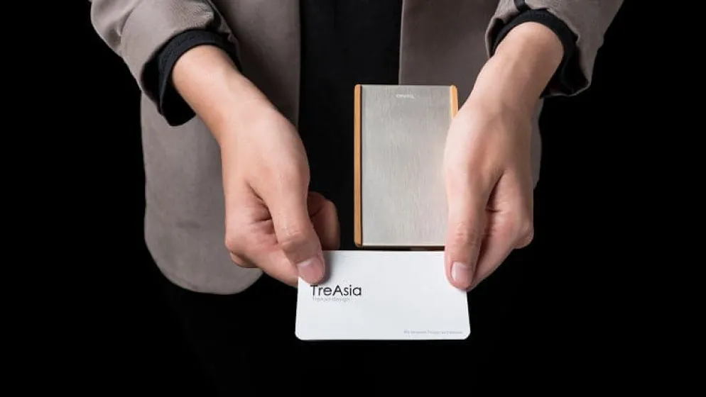 TA+d SLIDE Bamboo Card Case