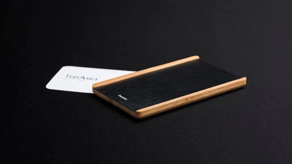 TA+d SLIDE Bamboo Card Case