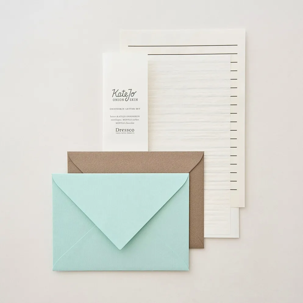 Takeo Dressco Onionskin Letter Set – KateJo Writing Paper