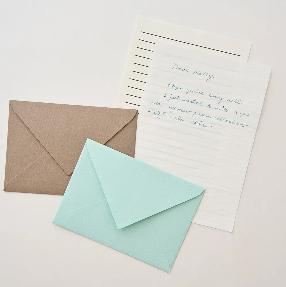Takeo Dressco Onionskin Letter Set – KateJo Writing Paper
