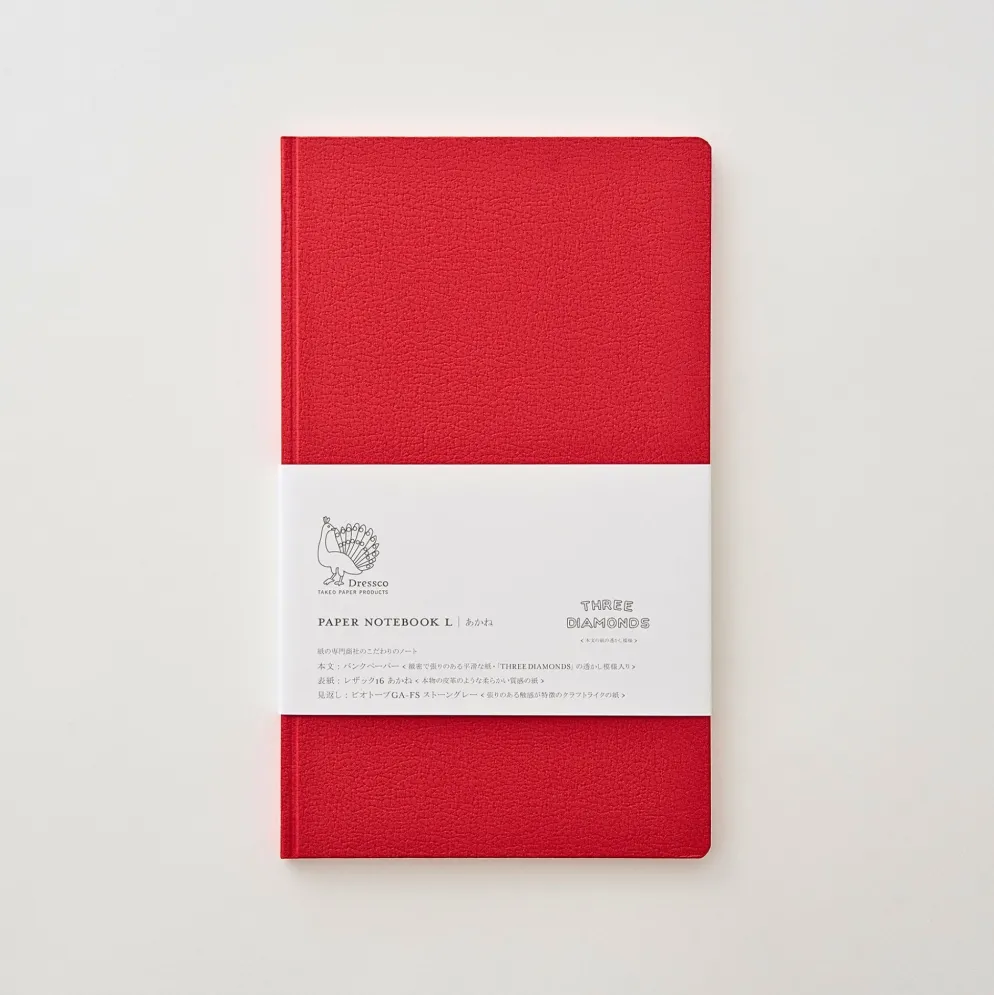 Takeo Dressco Paper Notebook L – Coloured Cover Journal