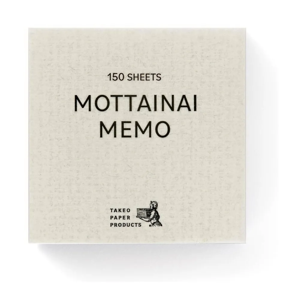 Takeo MOTTAINAI Memo Block Notepad