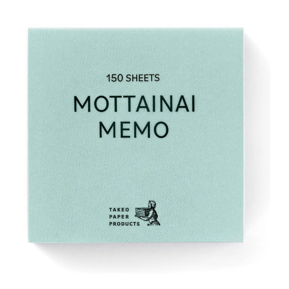 Takeo MOTTAINAI Memo Block Notepad