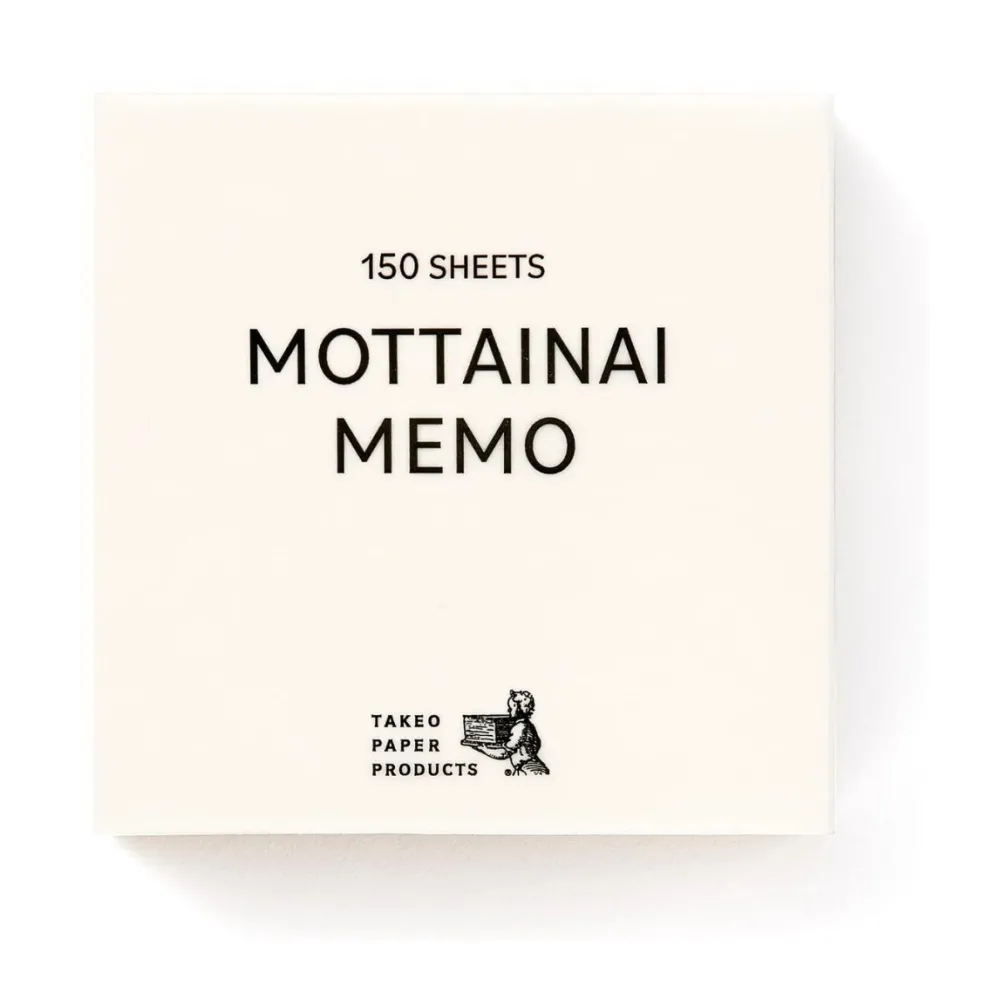 Takeo MOTTAINAI Memo Block Notepad