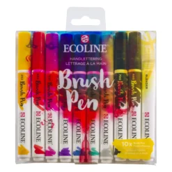 Talens Ecoline Brushpen, Set of 10, Handlettering